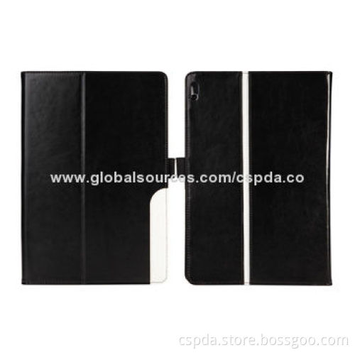 Folio Stand Cases for Lenovo Tab A10-70 A7600 with Card Slots and White Stripe